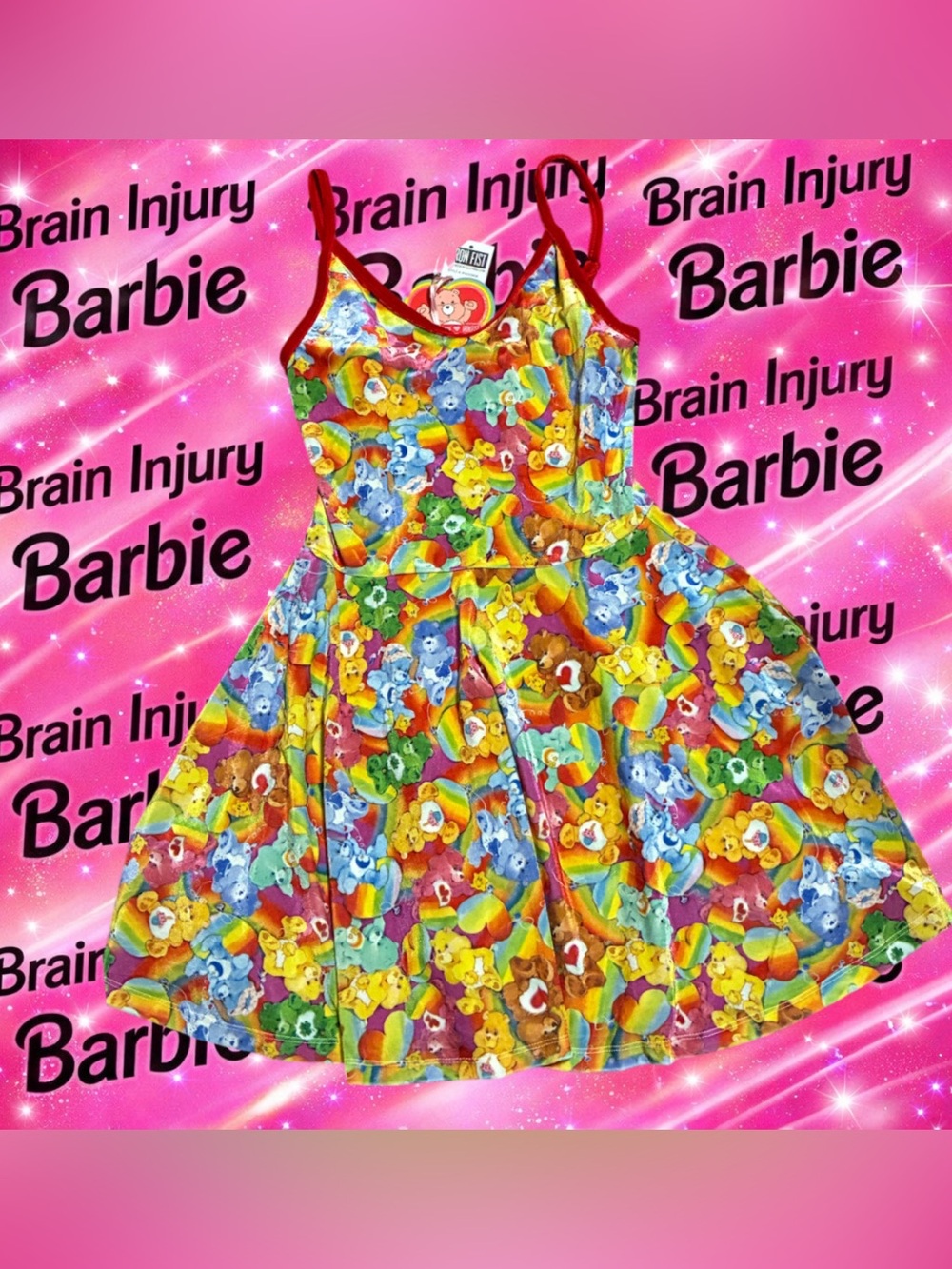 Carebear x iron fist dress